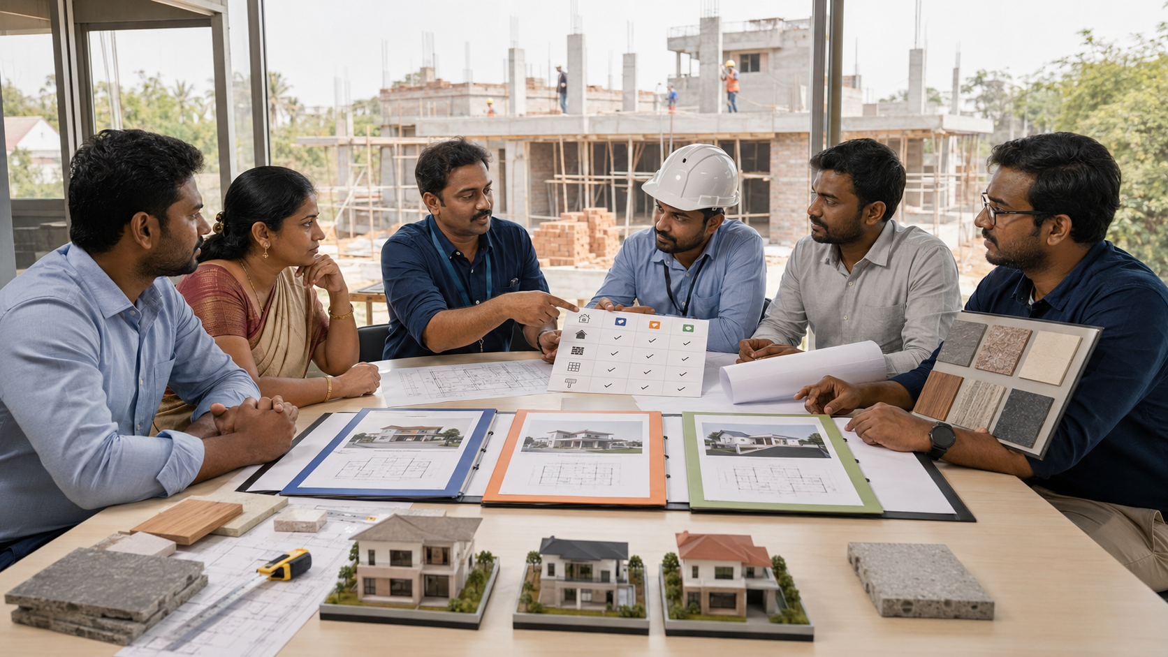 How do I compare different builders before starting my project?